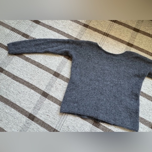 Sezane Barry V-Neck Sweater XS - Charcoal Grey - Picture 10 of 12